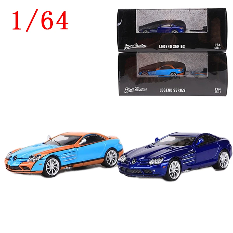 Modèle réduit de Mercedes-Benz SLR moulé sous pression pour garçon, véhicule de jeu ModeI, 1/64