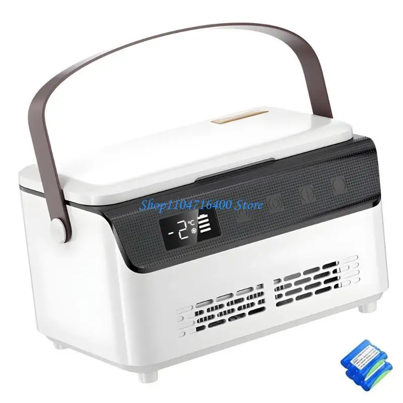 y1gd Double Layer Temperature Display Car Coolers Box with Temperature Display ABS Construction And Easy Transport