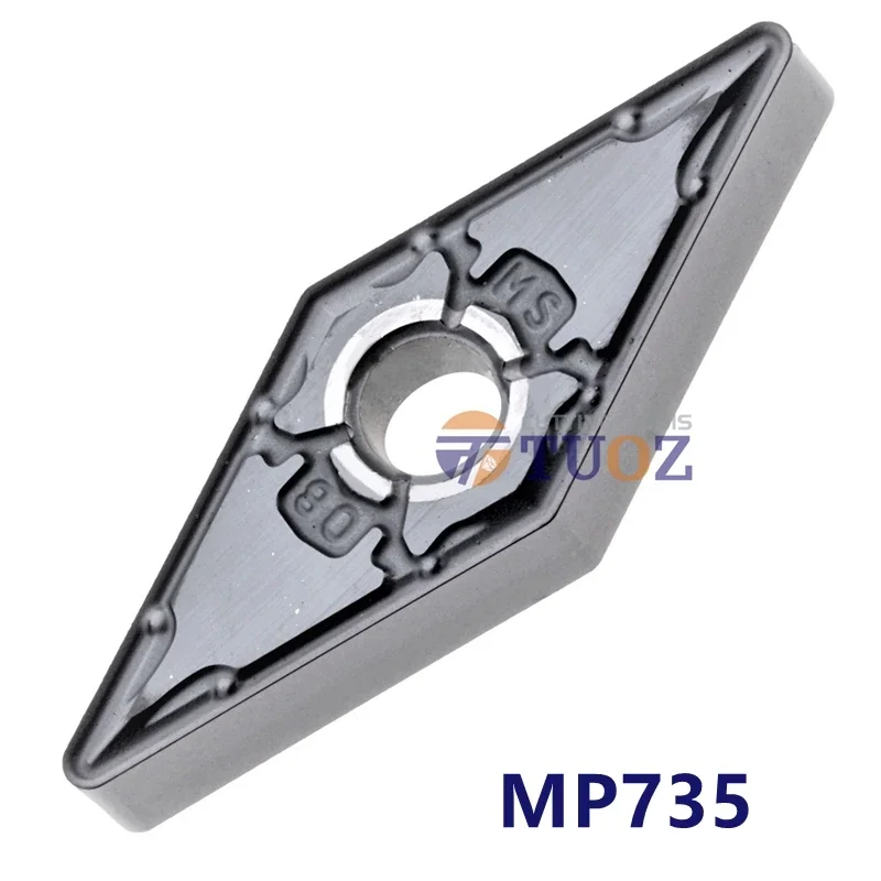 

100% оригинальная Φ MP735 VNMG160404-MS VNMG карбидные вставки CNC токарные инструменты Токарный станок резка для нержавеющей стали