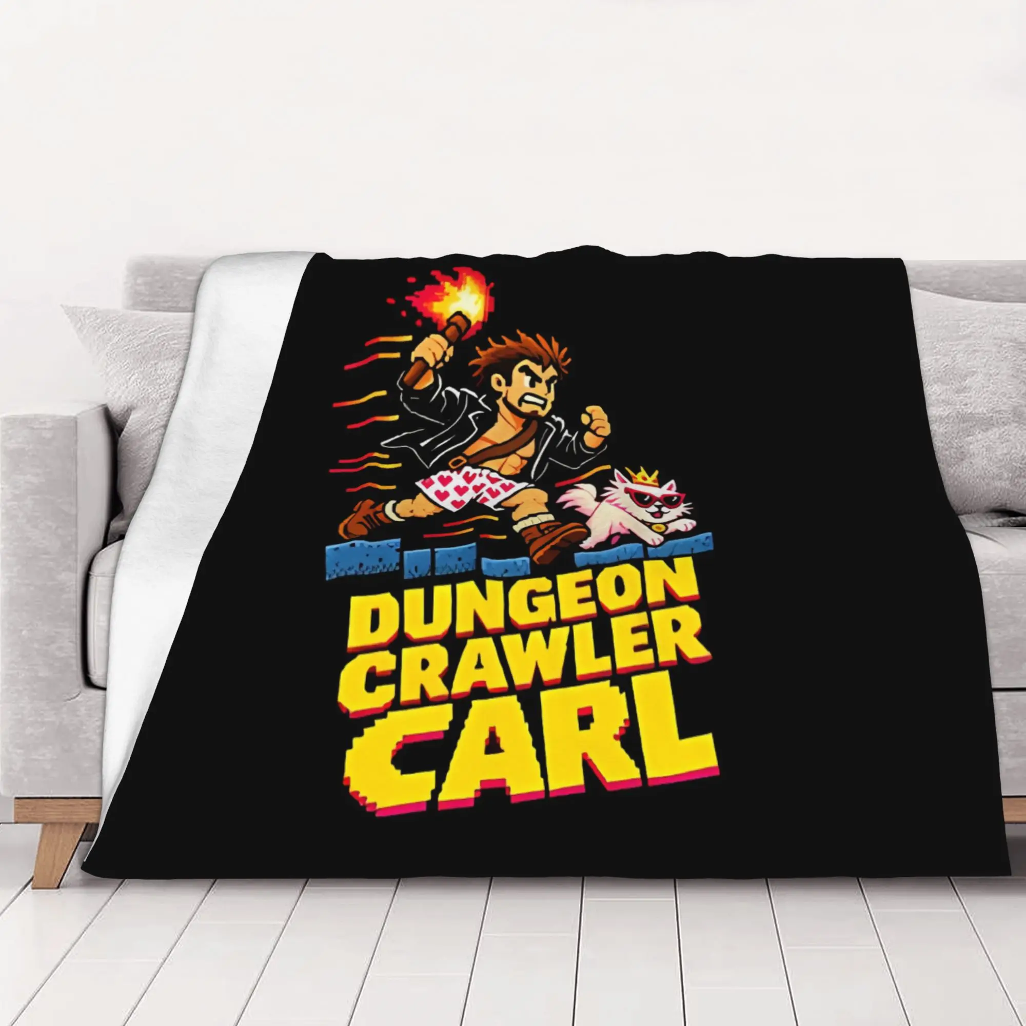 1PC Super Dungeon Crawler Dungeon Crawler Carl home room decorations Winter Blankets for Adults Bedding Home Interior Sofa Knee