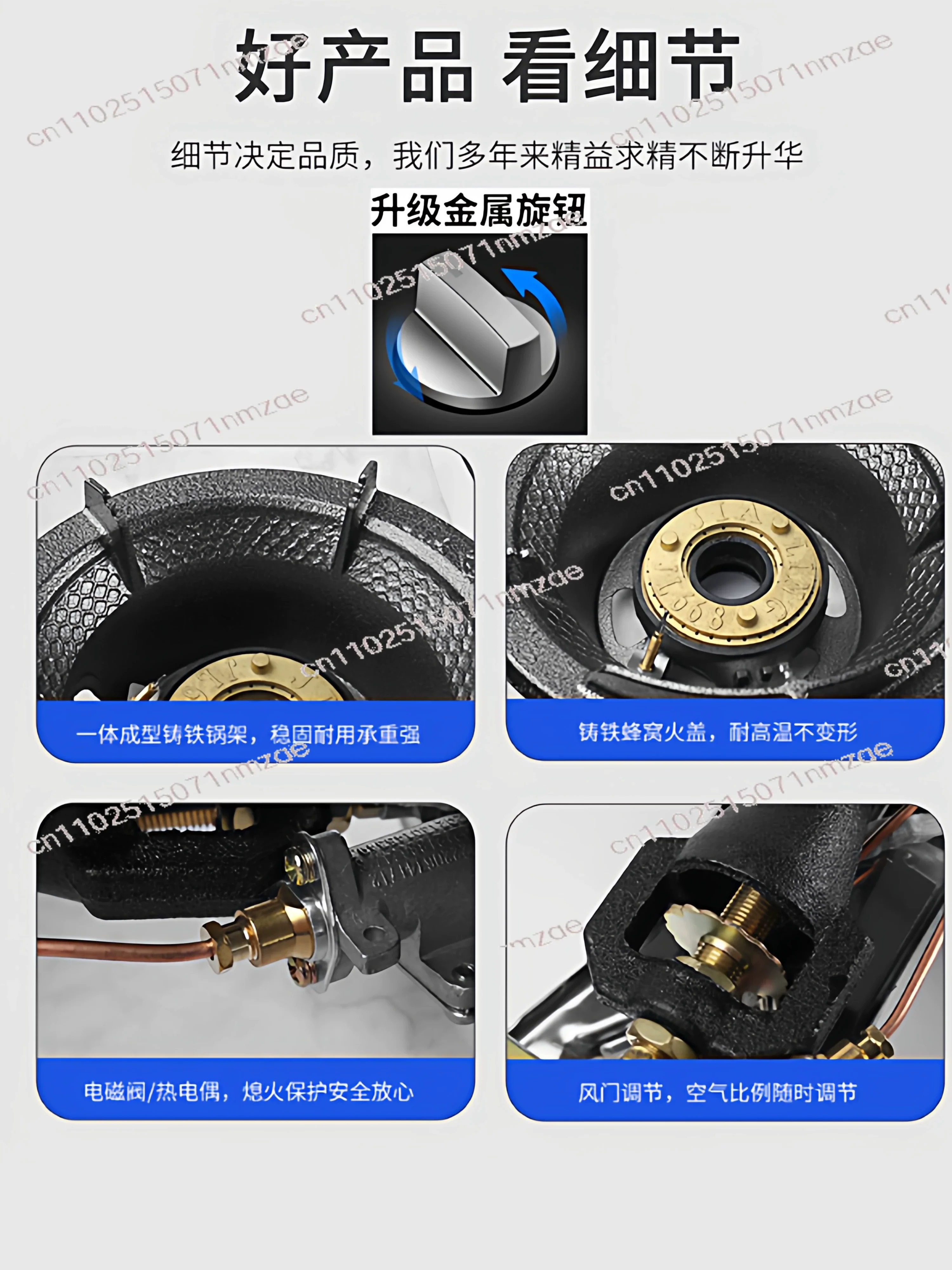 Portable High Pressure Single Head Commercial Gas Stove, Fast Cooking Range for Catering Banquet Restaurant