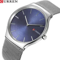 TOP Luxury Brand CURREN 8256 Business Men Watches Ultra-thin Male Clock Analog Quartz Sports Steel Waterproof Wristwatch