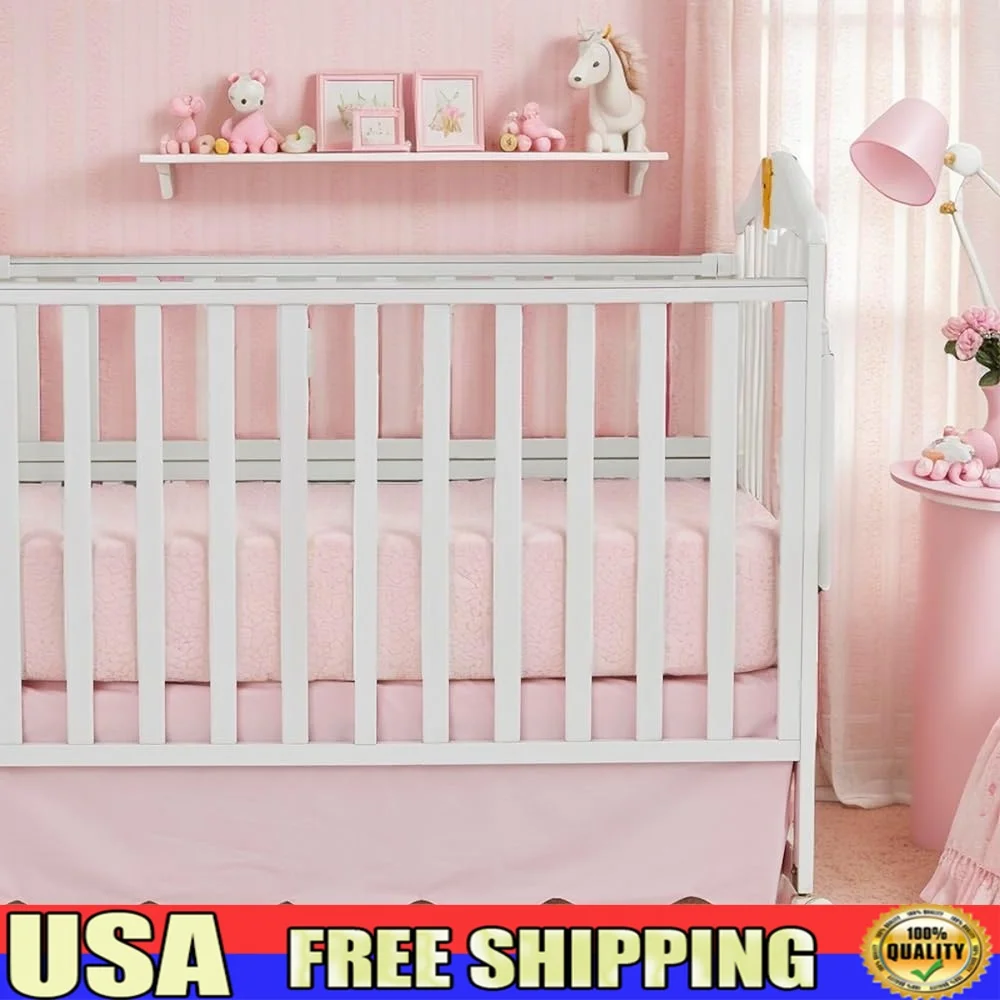 

Хлопковая юбка для кроватки с гребешком по краям, юбка для малышей, декор для детской комнаты, нейтральный пол, мягкое, элегантное, шикарное постельное белье