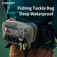 LINNHUE-bolsa impermeable para aparejos de pesca, riñonera de cintura para exteriores, bolso cruzado con capacidad, caja de sedal para Señuelos de Pesca, accesorios de almacenamiento