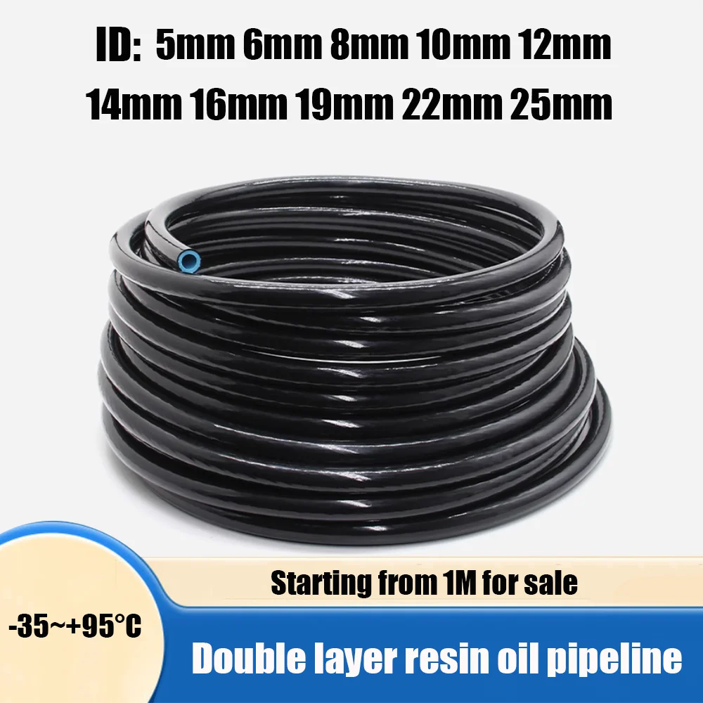 

1/2/3/5/8/10M TPU Resin OilPipeline Diesel Hose High Temperature Pressure ExplosionProof Fuel Hoses Inner diameter of hose5~25mm