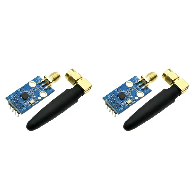 T23C CC1101 Wireless Module Withsma Antenna Wireless Transceiver Module For433mhz Enhanced Range Communication 2 Sets