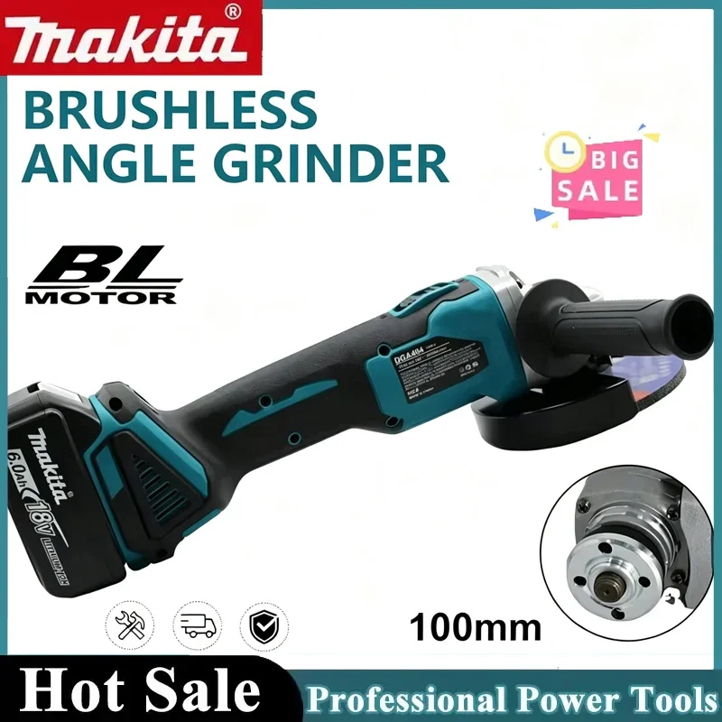 makita-dga404-18v-100mm-power-tools-grinder-tool-wireless-power-tools-electric-grinder-angle-grinder-brushless-sander-angle