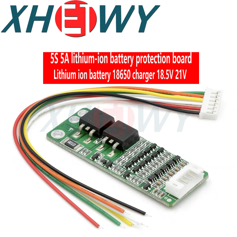 5S 15A Li-ion Lithium Battery BMS 18650 Charger Protection Board 18V 21V Cell Protection Circuit