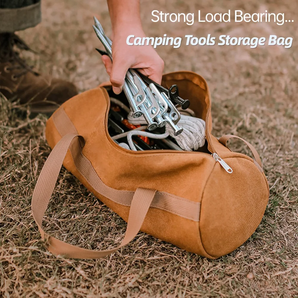 في الهواء الطلق حمل حقيبة أدوات التخييم المنظم حقيبة الأرض مسمار الحقيبة سعة كبيرة حقيبة يد المحمولة خيمة الوتد أدوات أكياس التخزين #2