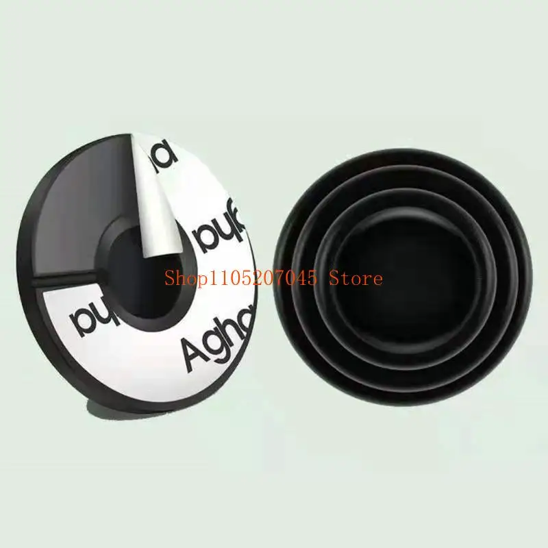 37cd 10PCS Door Shock Absorbing Gasket Soundproof Sticker Door Edge Guards Collision Avoidance Pad Protective Sticker for
