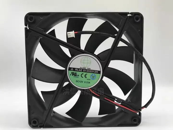 Free shipping original RL4Z S1352512H 12V 0.33A 13.5cm chassis power supply cooling fan