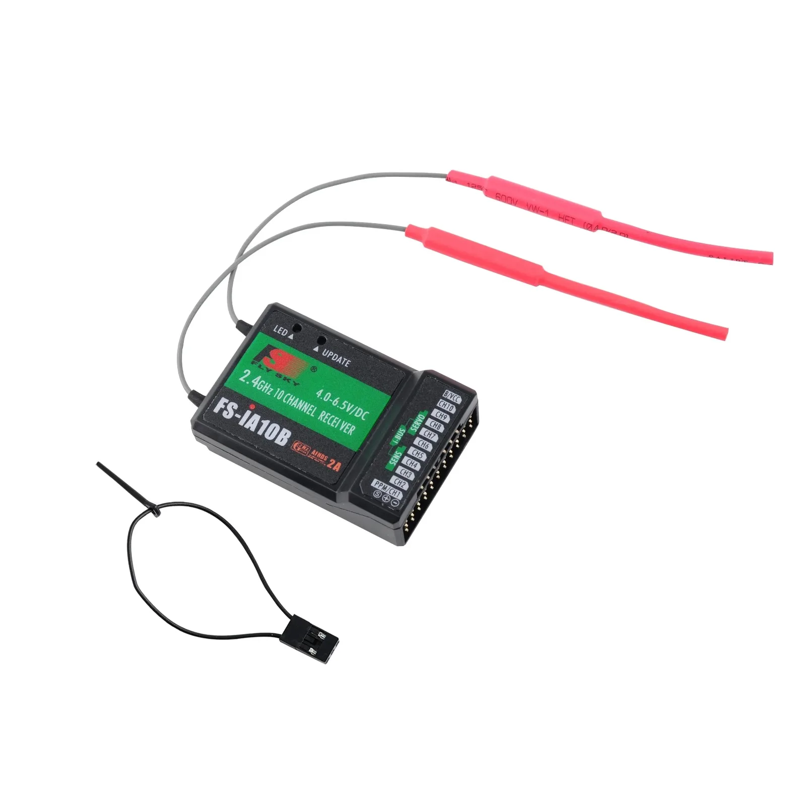 

Flysky 2.4G 10CH FS-iA10B Receiver with PPM Output iBus Port for FS-i6X FS-GT5 FS-i6 FS-i6S FS-i10 FS-GT2E FS-GT2G Transmitter