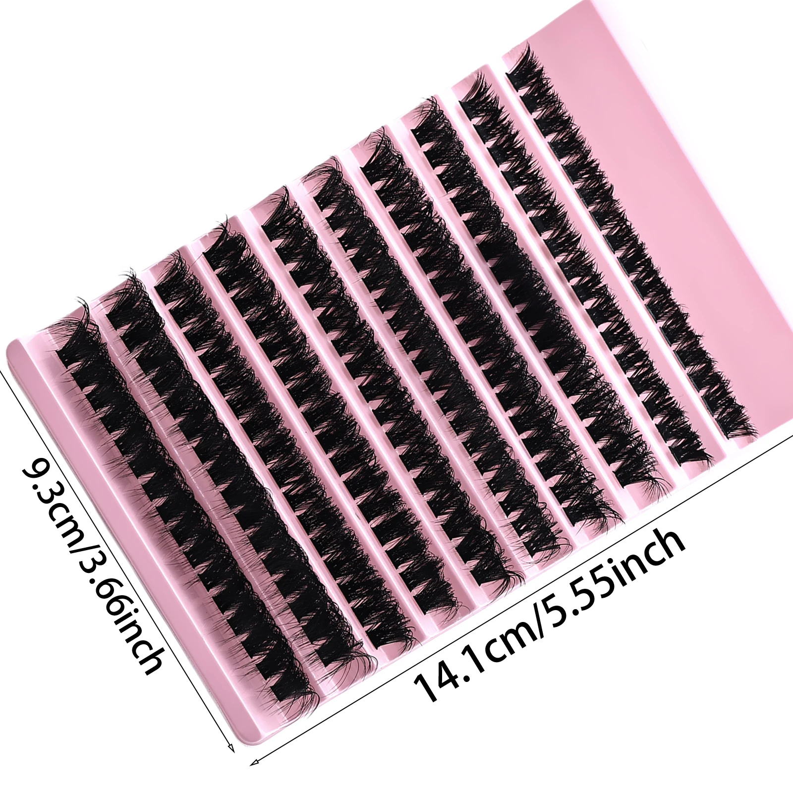 Flauschige Manga Cluster-Wimpern D-Curl Weiche, Luftige Wimpernverlängerungen DIY Wiederverwendbare Wimpern für den täglichen Gebrauch – Detail 4