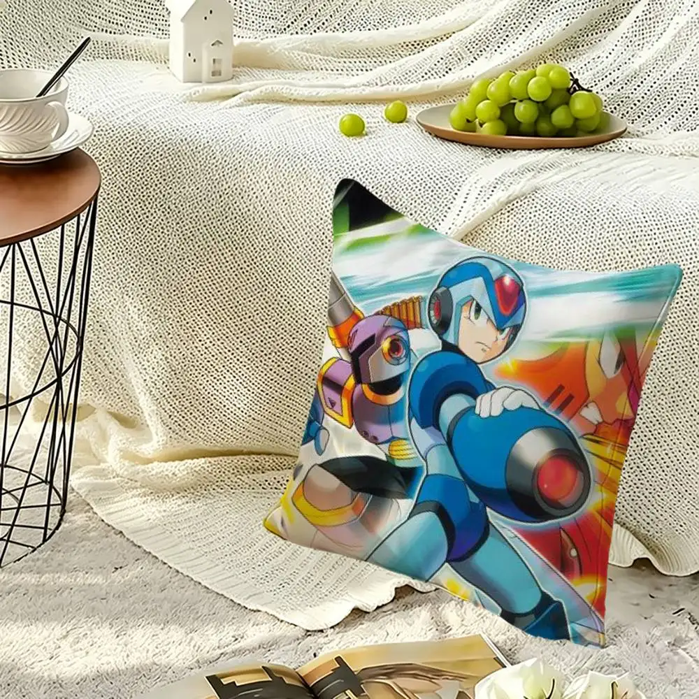 D-Darkstalkers Game Square Double-Sided printed Pillow Case Bedroom Bedside Pillow Sofa Cushion Cover