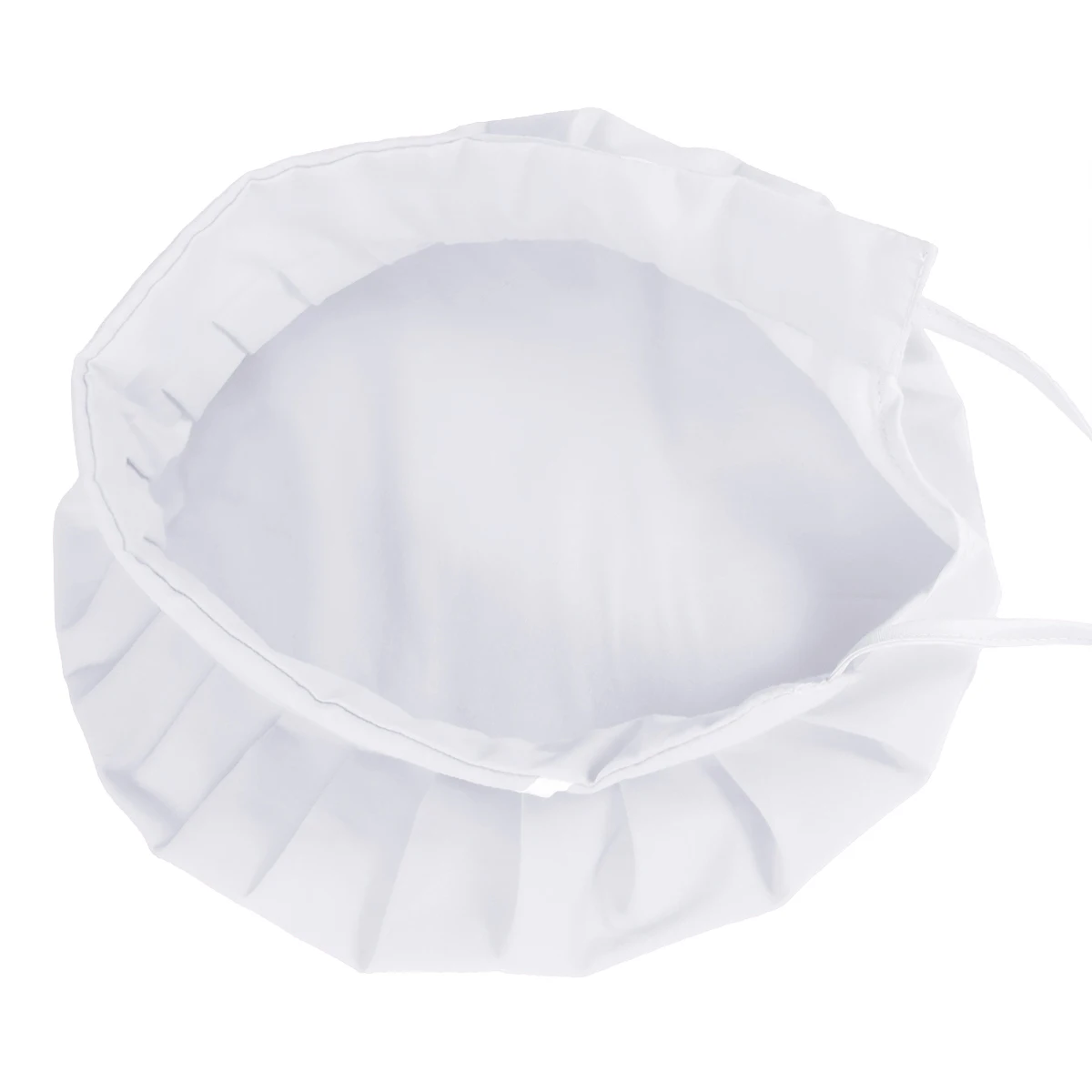 

1PC Adjustable Food Baking Smoke-proof Chef Hat Oil Proof Working Hat Lace-up Catering for Women Men Wearing (White)