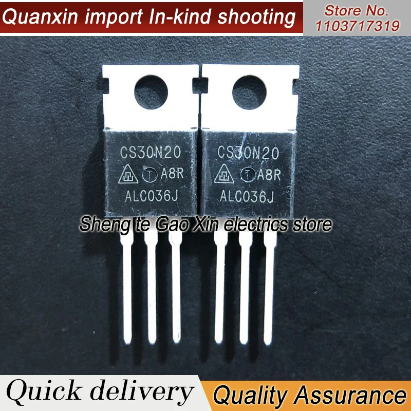 5PCS-10PCS  CS30N20 FTP30N20R  TO-220 30A 200V N Imported NEW Original  Best Quality