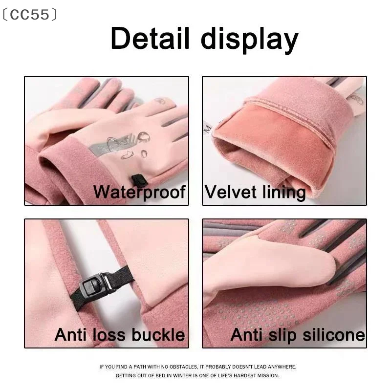 [CC55」 قفازات الشتاء الرجال الدراجات الدراجة الحرارية الصوف الباردة المقاومة الرياح مقاوم للماء دراجة دافئة في الهواء الطلق الجري التزلج القفازات