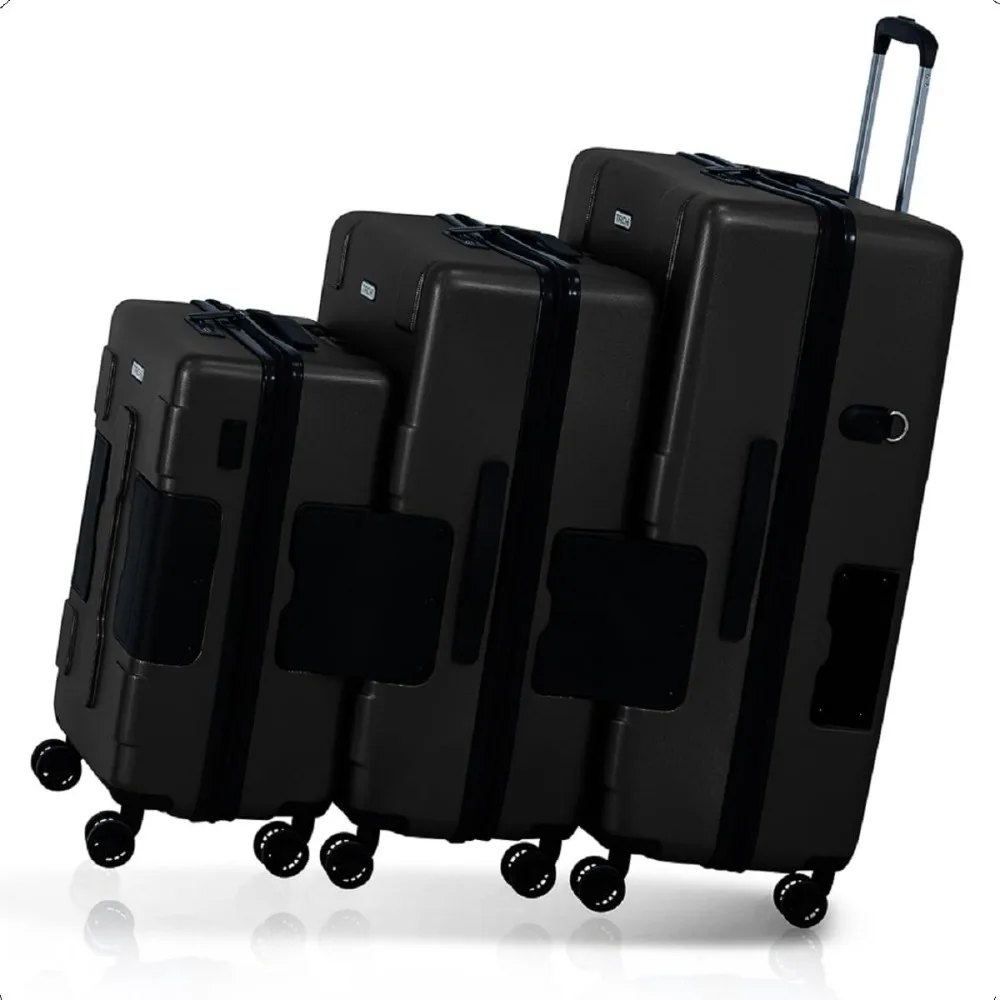 

TACH V3.1 Hard Shell 3 Piece Luggage Set - 20, 24 & 28 inch Luggage | Carry On, Medium & Large Checked Suitcases | Patented Buil