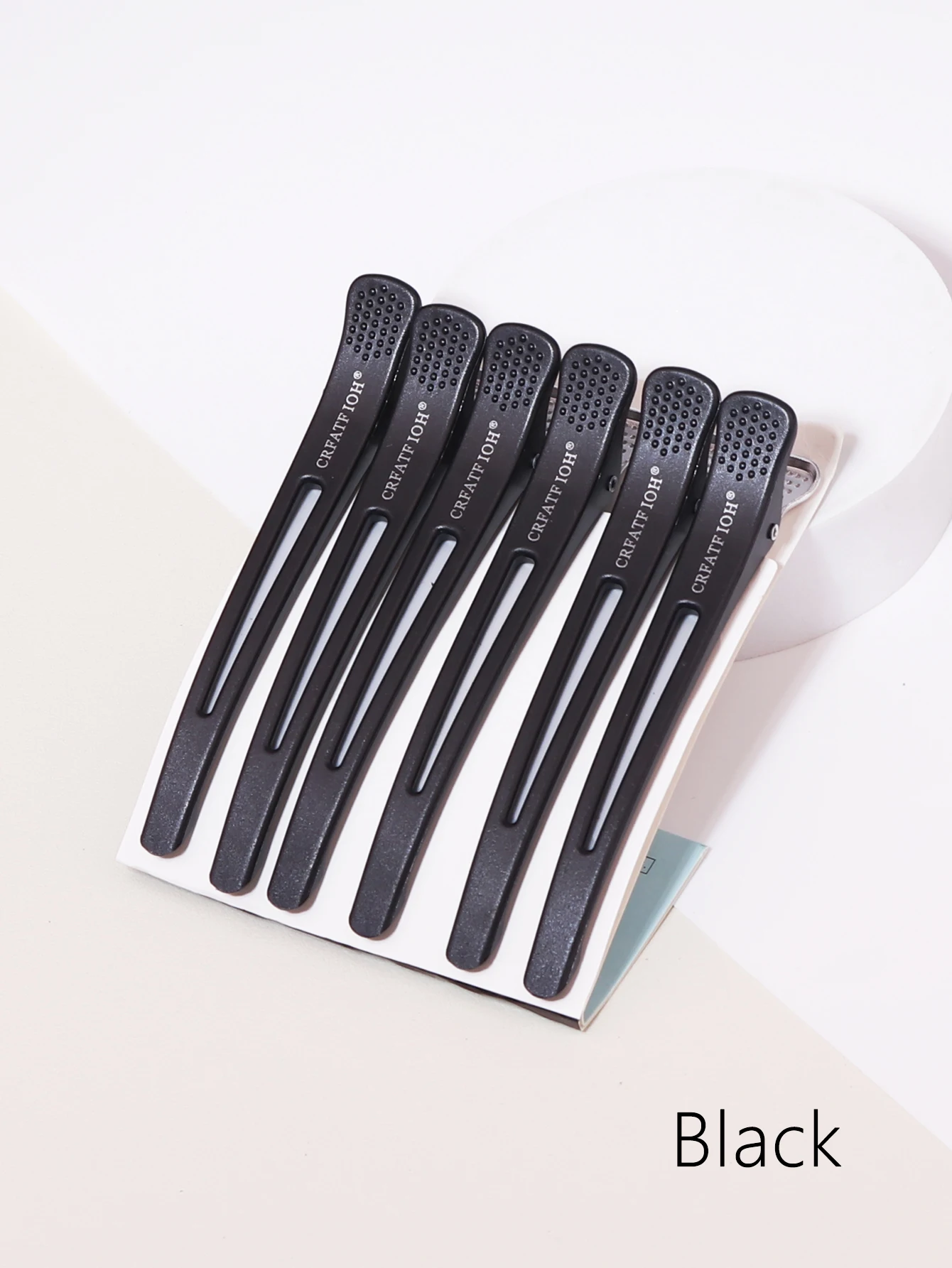 6 قطع من مشابك الشعر البلاستيكية غير اللامعة بدون خياطة لتصفيف الشعر وتصفيف ثابت ومشابك تصفيف نسائية احترافية خاصة للشعر المستعار الحقيقي #3