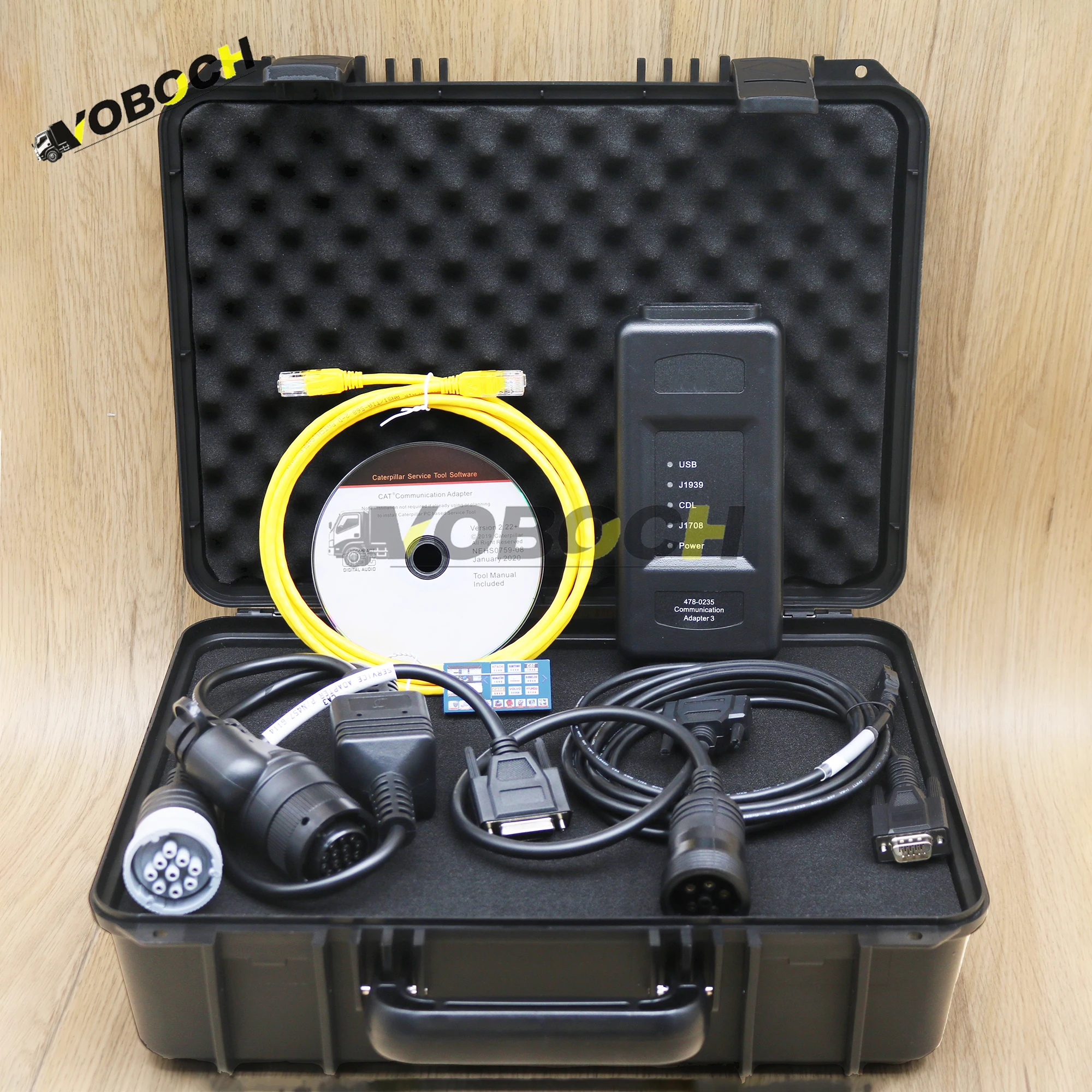 For ET4 Communication Adapter3 478-0235 538-5051 Diagnostic Tool for Caterpillar CAT Truck Excavator scanner With 2023A softwar