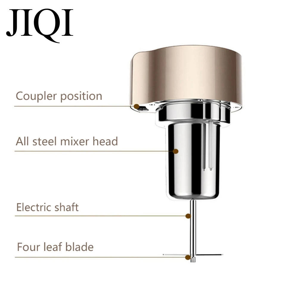 JIQI-exprimidor eléctrico para el hogar, máquina mezcladora de leche de soja, trituradora de granos, licuadora de alimentos, Extractor de frutas, sin filtro, 350 V, 220 ml