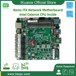 IKuaiOS Network Security Development Board for Firewall Router Celeron N5105 Onboard 2.5G Ethernet Expandable WiFi LTE 1338NP-12