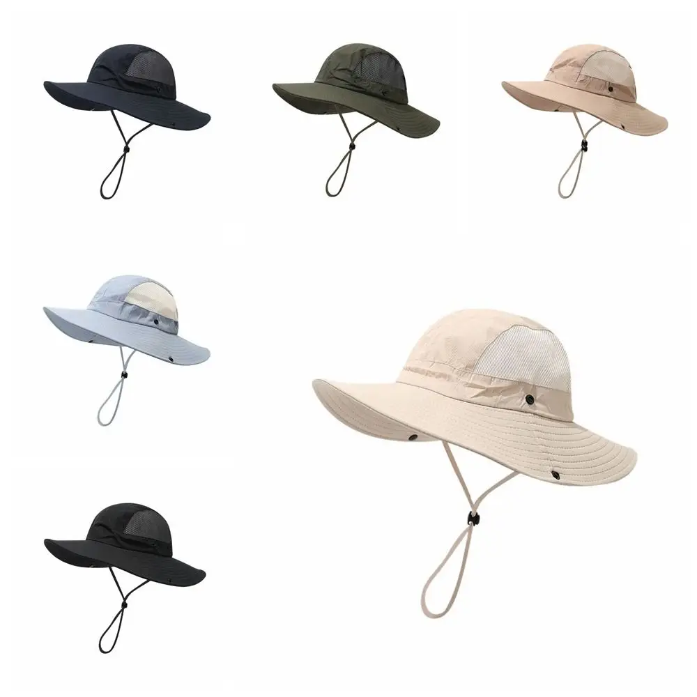 

Fashion Nylon Men Fisherman's Hat Waterproof Quick-dry Folding Bucket Hat Sunshade UV Protection Sun Hat Fishing
