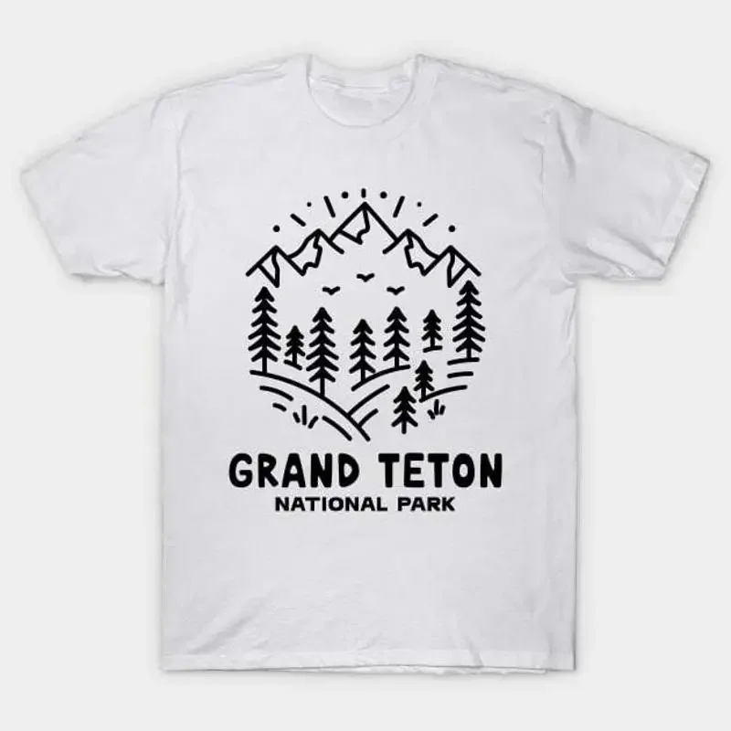Grand teton National Park Peaks Quest T Shirt S 5XL Fast Shipping