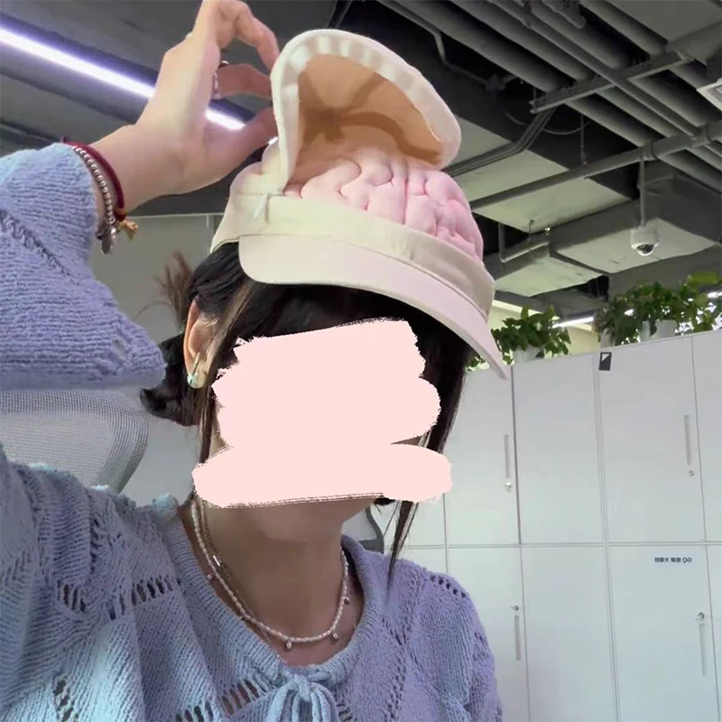 Winsome فرحان كبير الدماغ قبعة ذكي قابل للفتح للجنسين في الهواء الطلق غطاء للشمس غسلها لينة أعلى قابل للتعديل قبعة بيسبول بال هدية