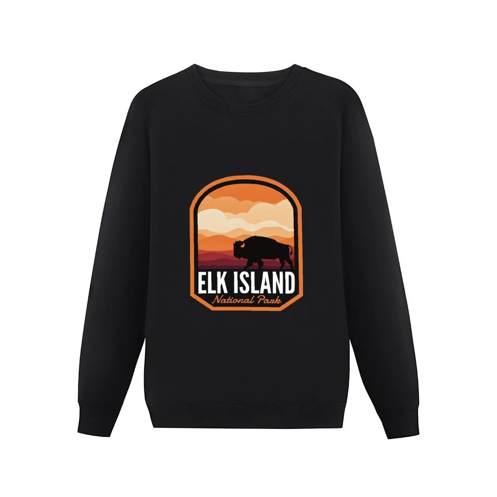 Elk Island National Park Alberta Bison Pullover Hoodie men clothes sweatshirt men