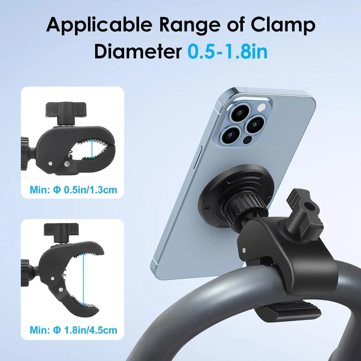 Support magnétique amovible Gps guidon vélo Scooter électrique Support de téléphone pour iPhone 17 16 Magsafe vélo Support Mobile