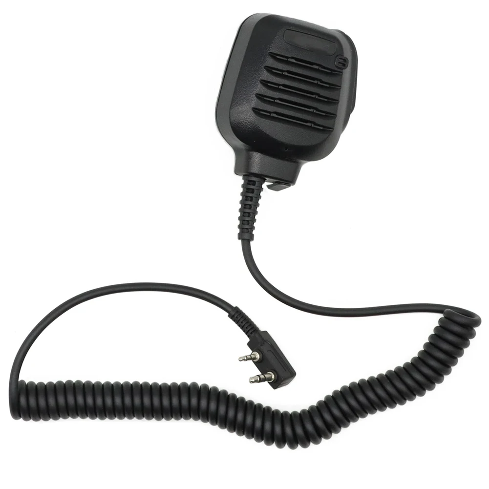 For Kenwood KMC-45 Speaker Mic For TK2402 TK3402 TK2312 TK3312 NX220 NX320 Remote Shoulder Microphone With Clip Black
