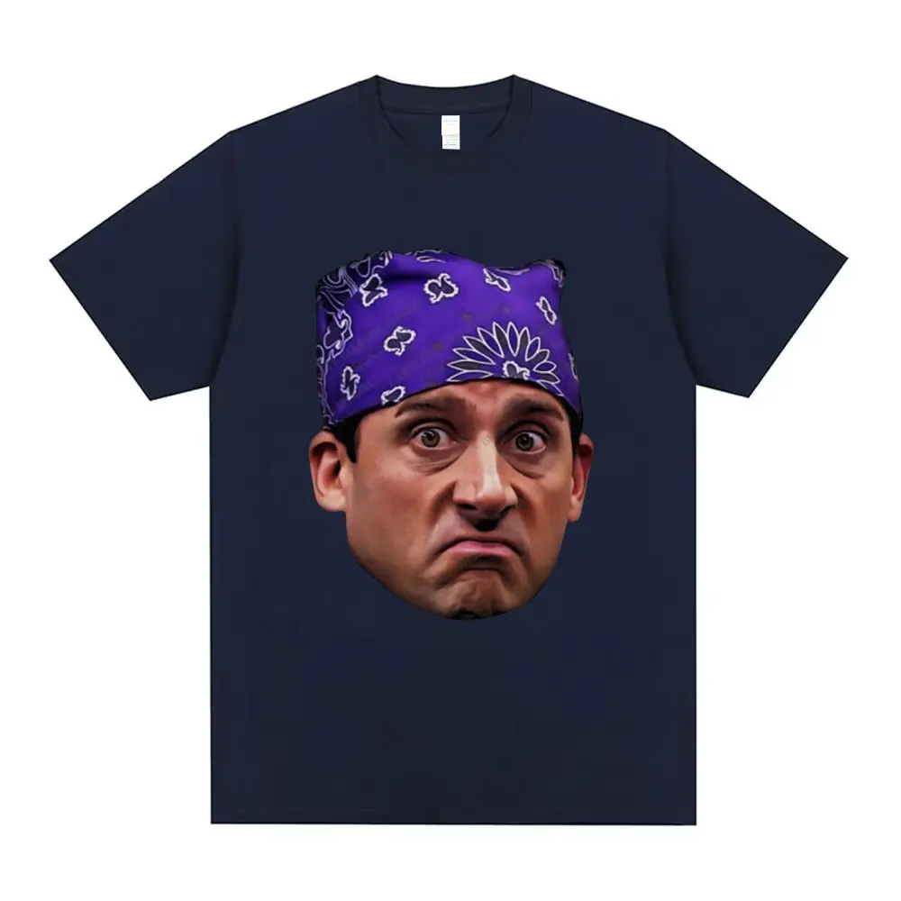 Tv Series Dwight Schrute Jim Halpert Mugshot T Shirts Prison Mike Michael Scott Homage The Office T-shirt Men's Oversized Tshirt