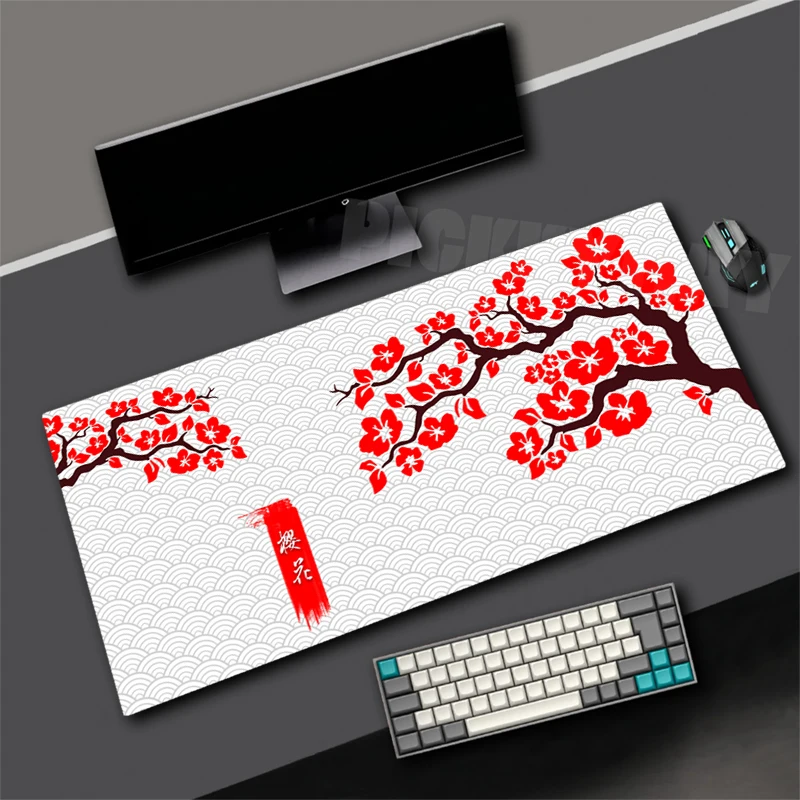 Sakura Mousepad Large Mouse Mat Gaming Pad Big Size 900x400mm Mats Computer Mousepads Suitable For Games Gamer Pad Rubber Carpet