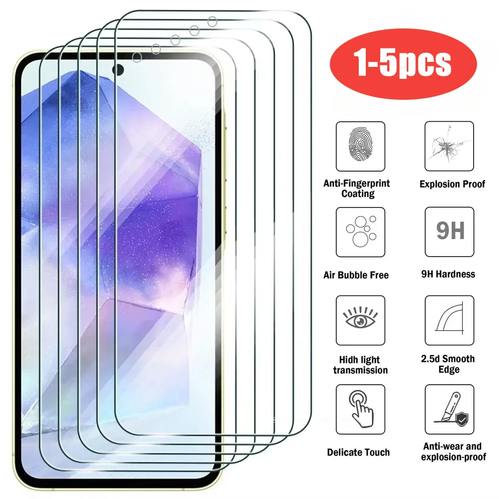 1-5PCS High-Definition Dust-Proof Screen Protectors Film For Samsung S26 S25 S24 Ultra A73 A72 A57 A56 A37 A36 A27HD Instant Fit