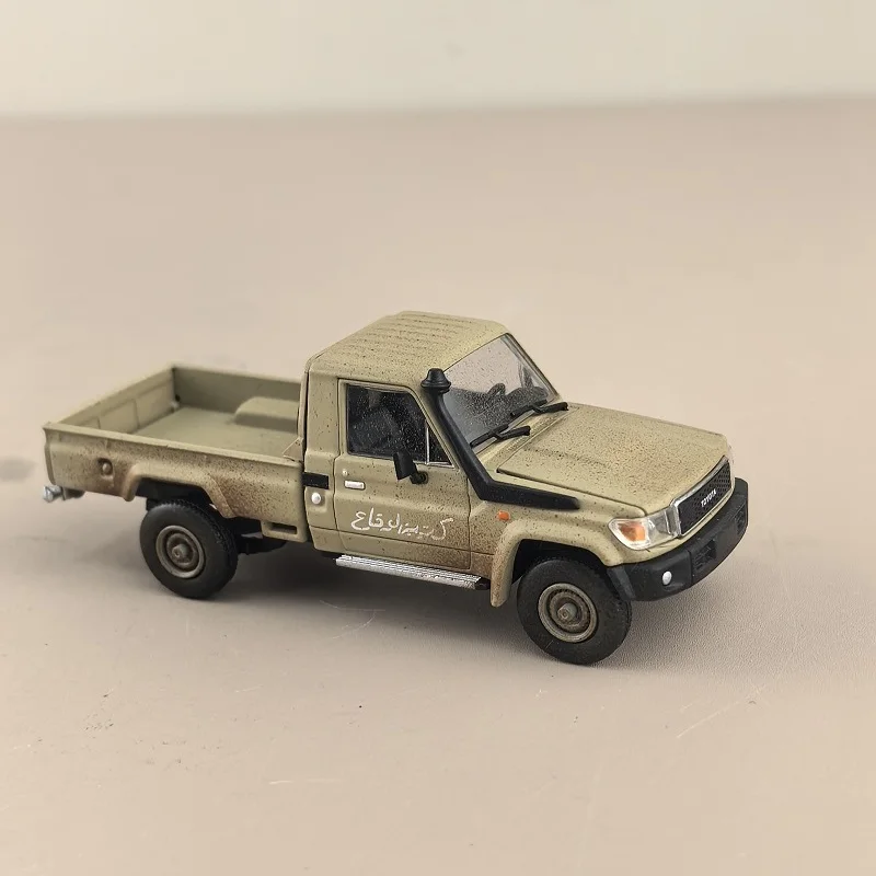 HF HOBBYFANS RM 1:64 تويوتا، كول لوز، الحرب، بيك اب LC79 نموذج سيارة مصنوع من خليط معدني