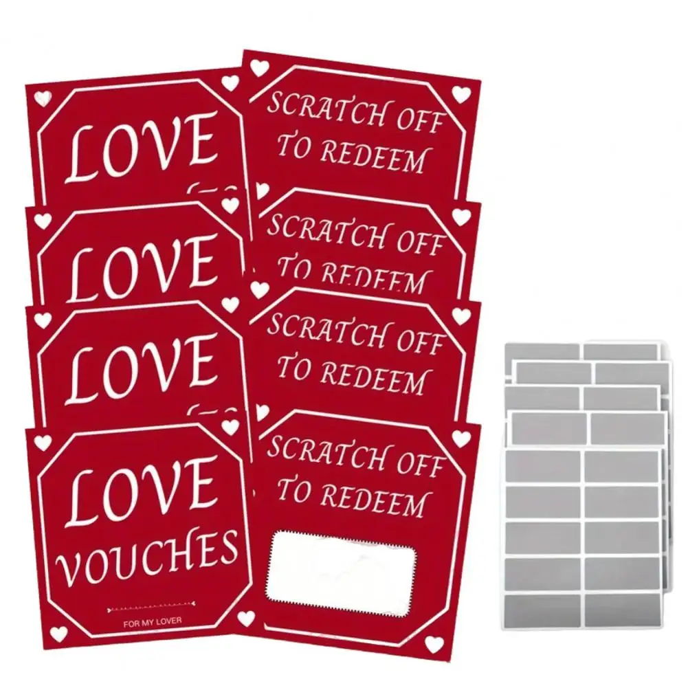 10/20Pcs Party Couples DIY Scratch Card Romantic Date Night Ideas Scratch Game for Valentine\'s Day Wedding Anniversary