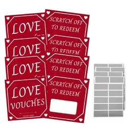 10/20Pcs Party Couples DIY Scratch Card Romantic Date Night Ideas Scratch Game for Valentine's Day Wedding Anniversary