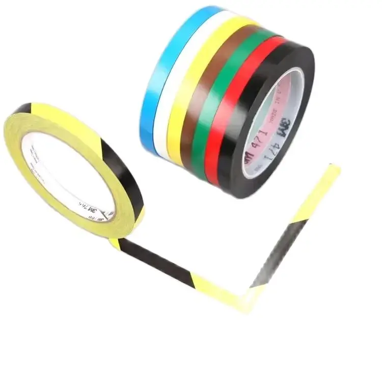 10mm 3M 471 premium perfomance strong vinyl tape length bundle set for Decoration, Masking YELLOW BLACK BLUE WHITE RED GREEN 5mm