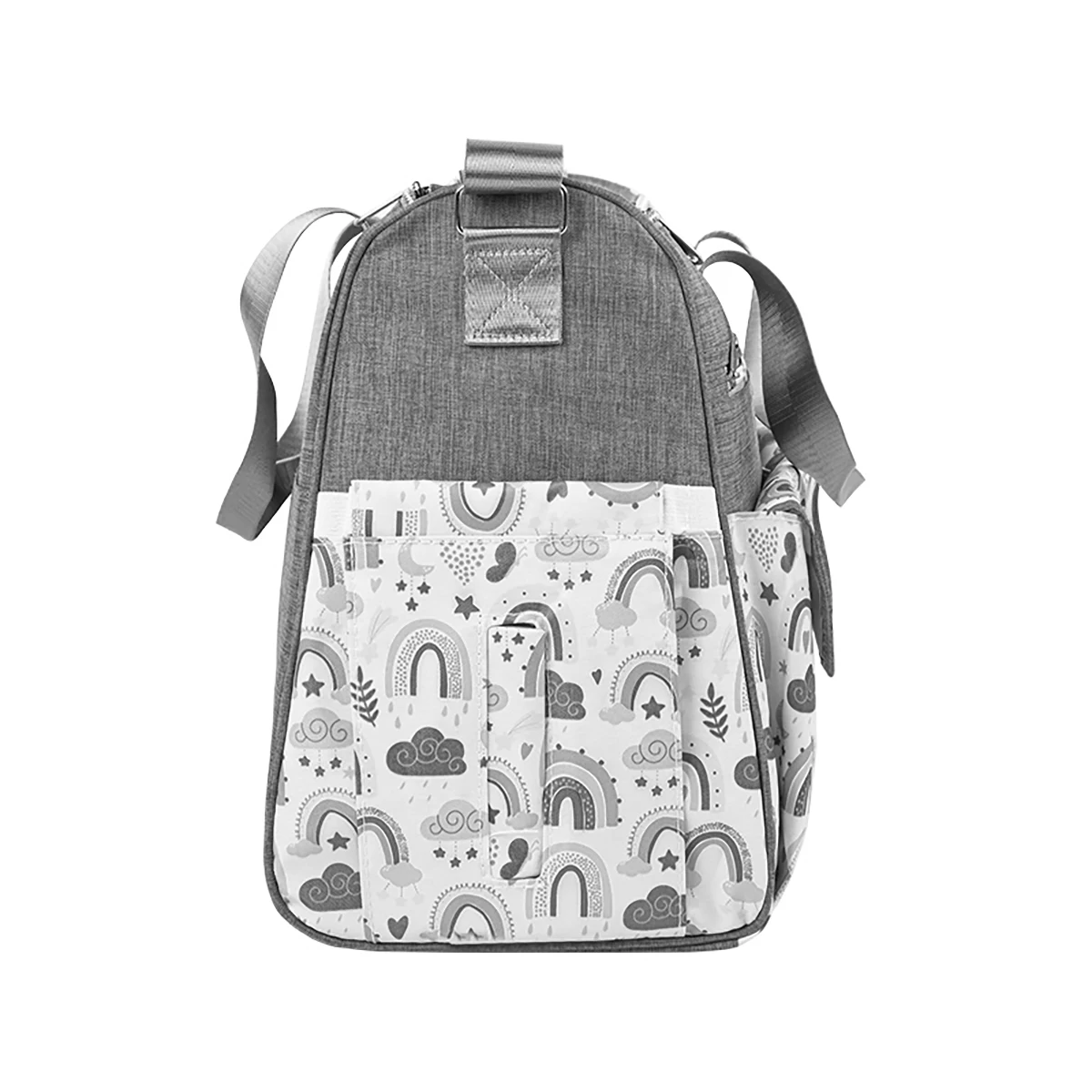 New Fashionable Cloud-Printed Single-Shoulder Mommy Bag; Multi-Functional Large-Capacity Cross-Body Mother-And-Baby Bag; Portable Maternity Tote