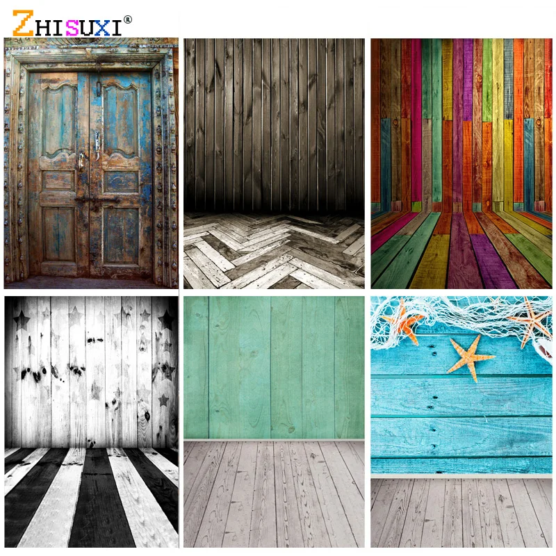 

Photorealistic Fabric Retro Wooden Floor Vintage Baby Portrait Photography Backdrops For Photo Studio Background Props SLMB-02