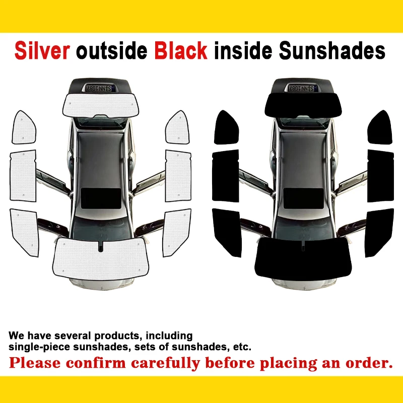 Full Car Sun Shades Parasol For Nissan Patrol Y62 Armada Infiniti QX56 QX80 2010~2023 Sun Visor Sunscreen Window Car Accessories