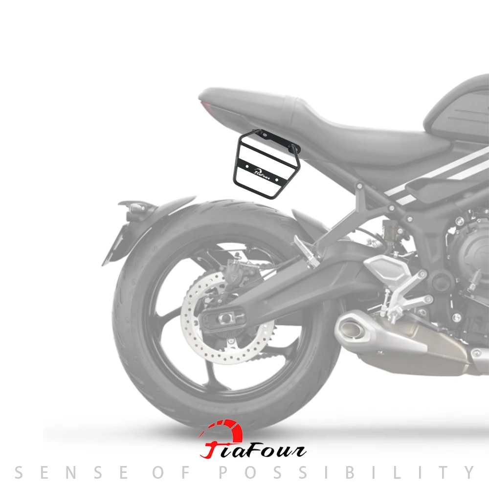Motorcycle Left Side Saddle Bag For Trident 660 2021-2025 Right Side Trunk Bag Holder Bracket Support