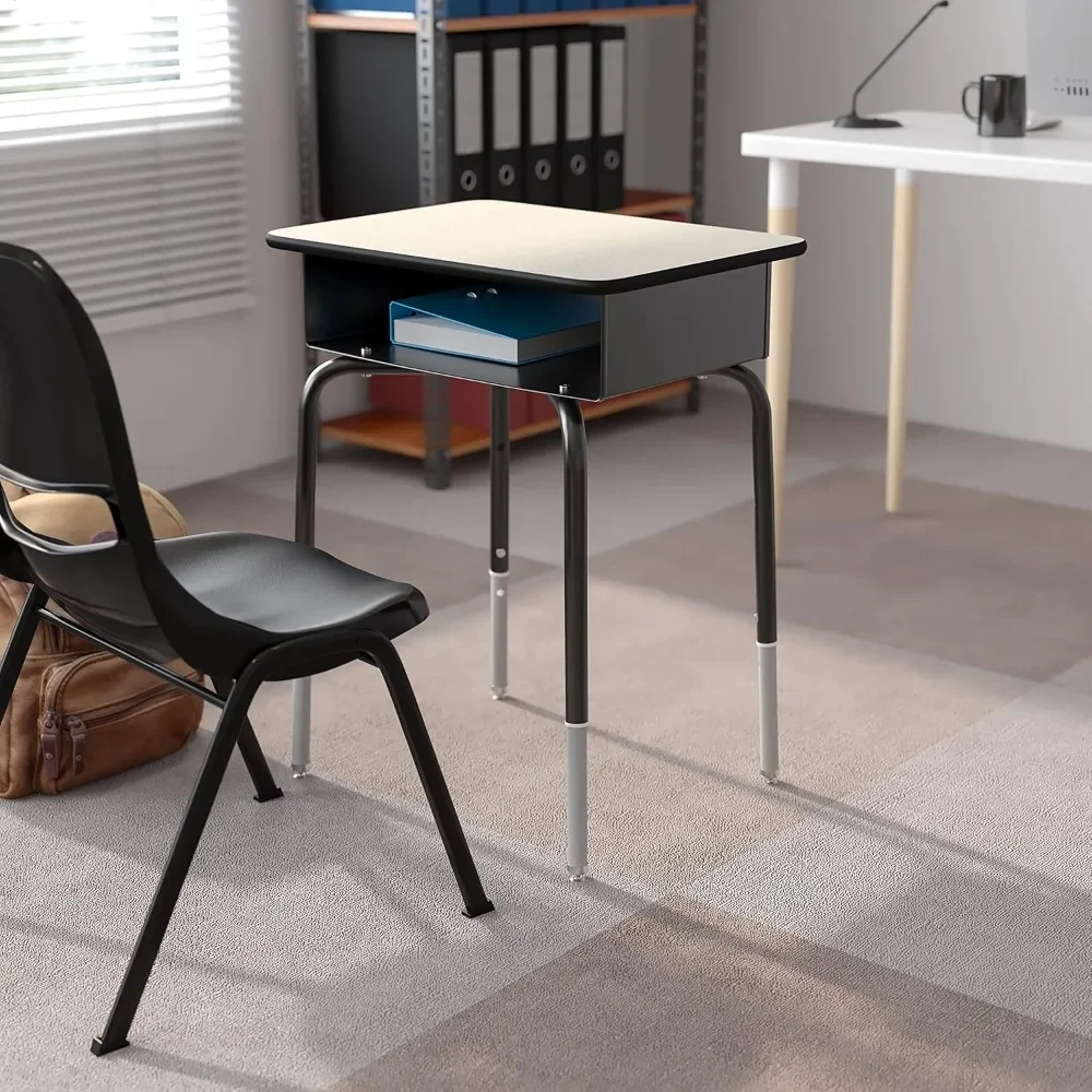 

Student Desk - Gray Open Box Student Desk - 24"W x 18"D Adjustable Open Front Desk for School or Remote Learning