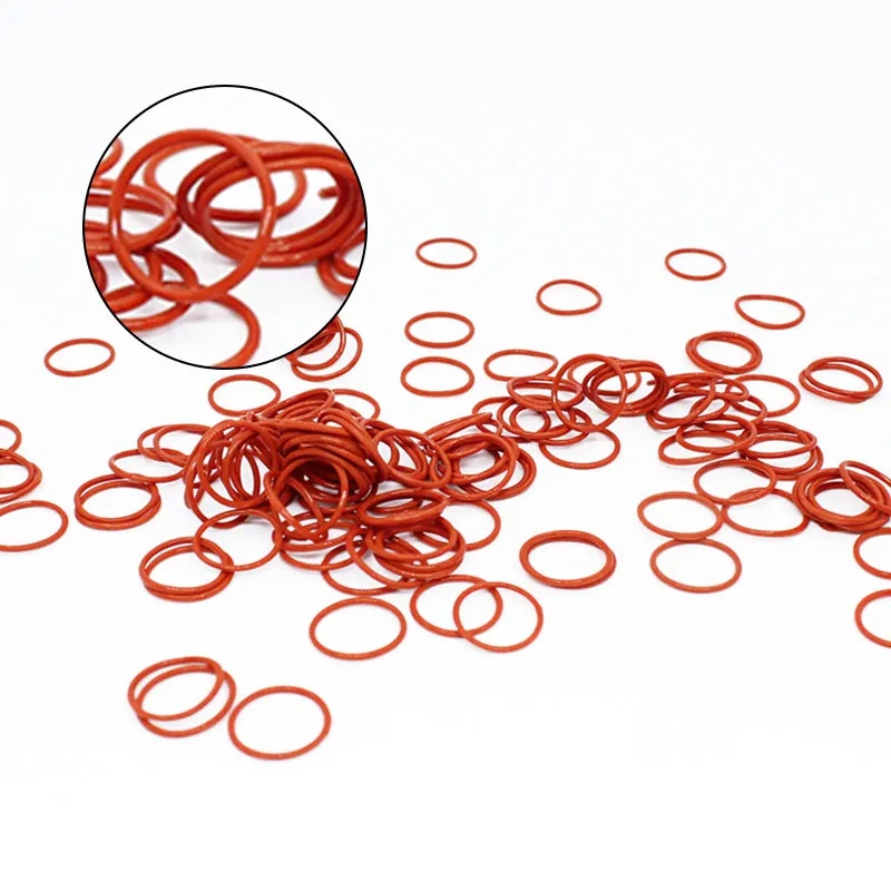 Толщина CS2 мм, красный силиконовый каучук VMQ, уплотнительные кольца, прокладка, шайба, термостойкое водонепроницаемое мягкое силиконовое кольцо