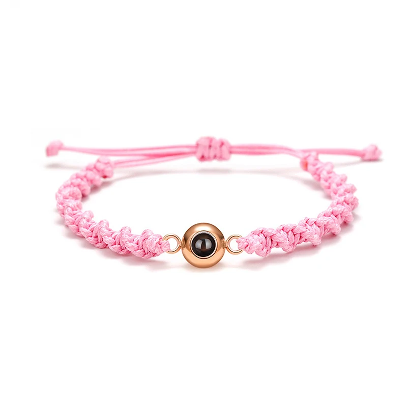 

Personalized Photo Bracelets Custom Photo Projection Bracelet Adjustable Projection Picture Bracelet Jewelry for Women Man