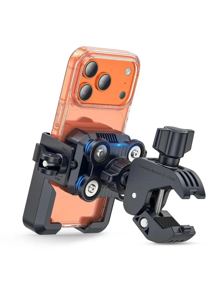 AliExpress NONE New Anti-Vibration Bicycle Phone Holder 360 Rotating Shock Absorber Quick Release Phone Mount For Electric Bike Motorcycle
