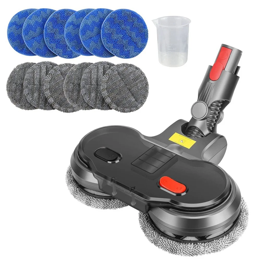 

A09G-Electric Wet Dry Mopping Head for Dyson V7 V8 V10 V11 V15 Vacuum Cleaner Mop Attachment with Removable Water Tank