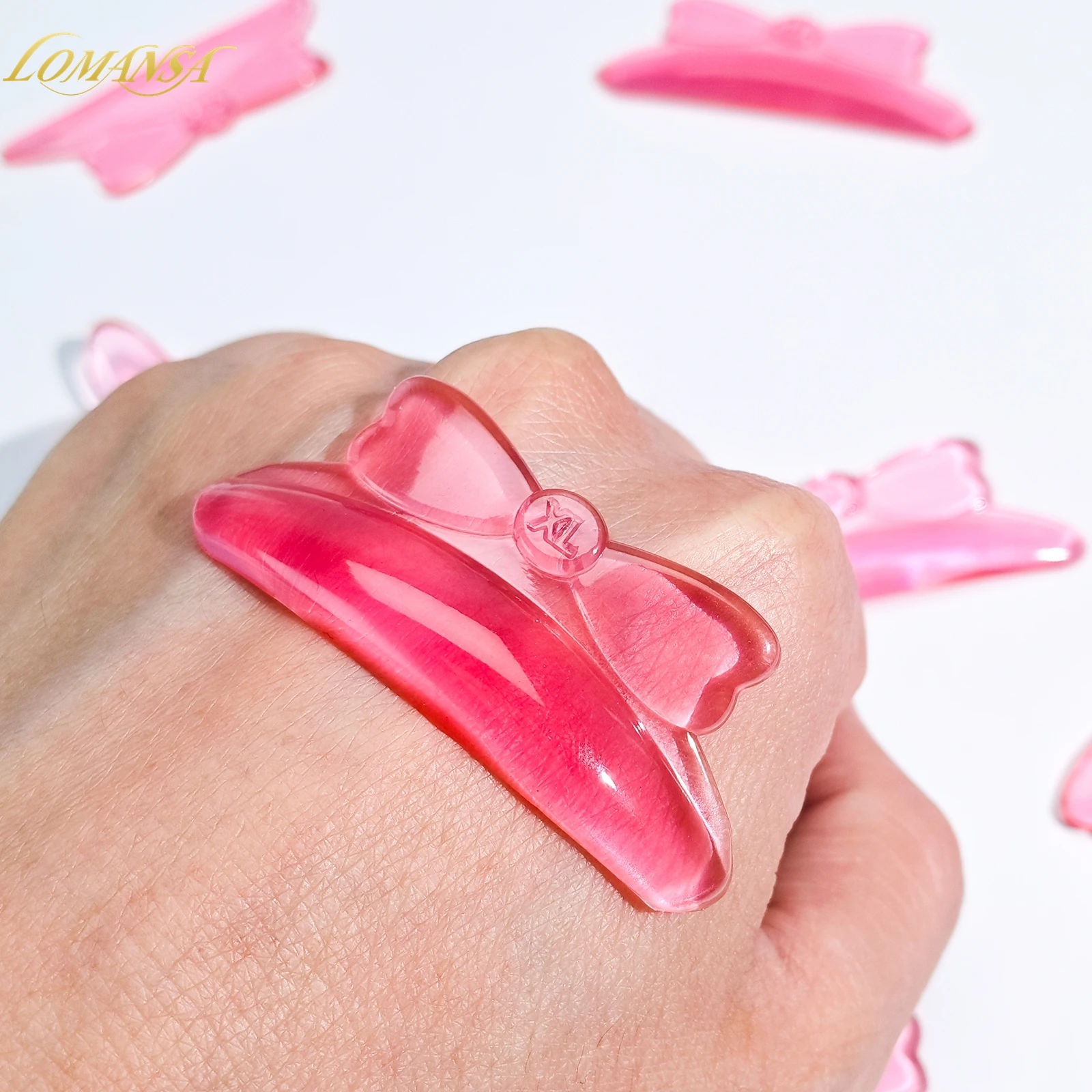 Lomansa 10 Peças Almofadas de Silicone para Permanente de Cílios Curvatura C, Protetores Adesivos para Lifting de Cílios 3D, Acessórios para Curvador de Cílios, Ferramenta de Beleza e Saúde