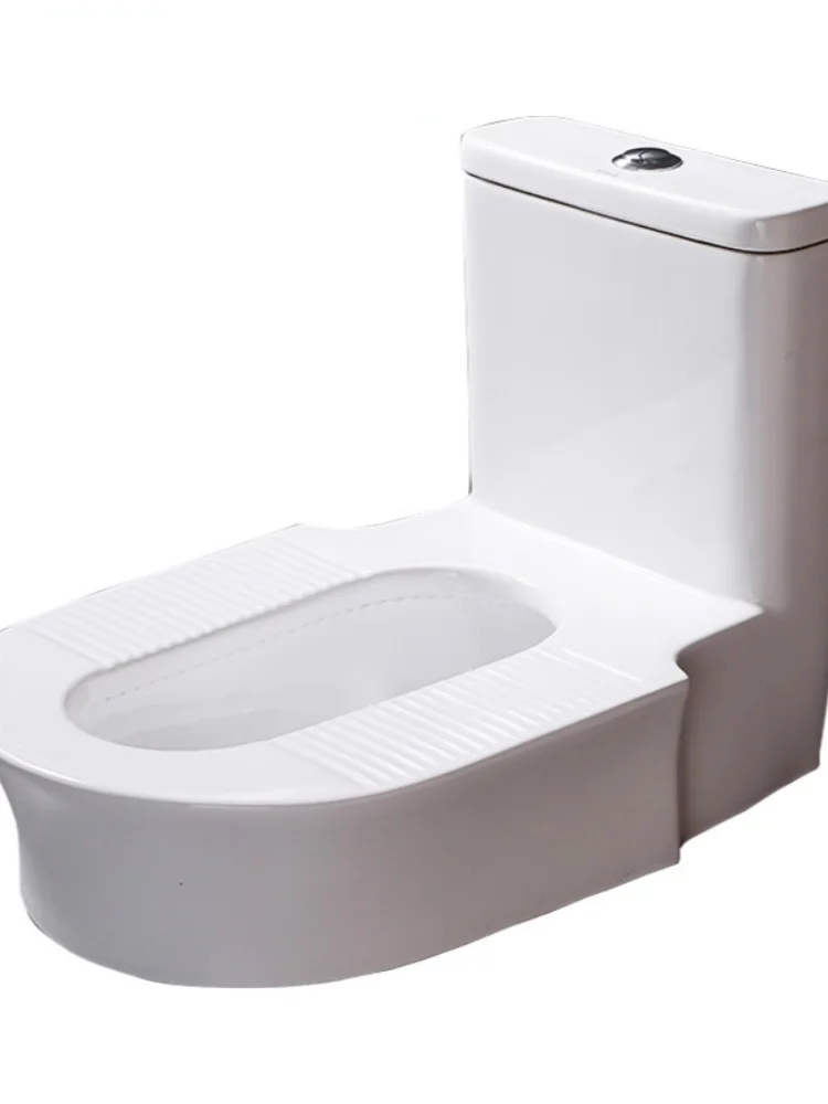 Squat Toilets Modified Squatting Toilet Ceramic Deodorant Potty Chair Water Tank Integrated Squatting Toilet Home Squatting